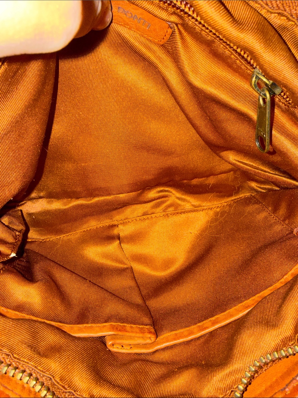 Marta Ponti Woven Shoulder Bag in Cognac - Picture 3 of 5